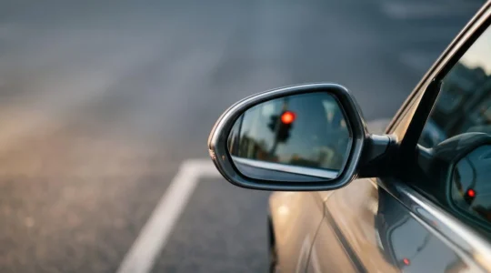 Métaphore visuelle d'un accident automobile responsable entraînant une hausse de prime d'assurance
